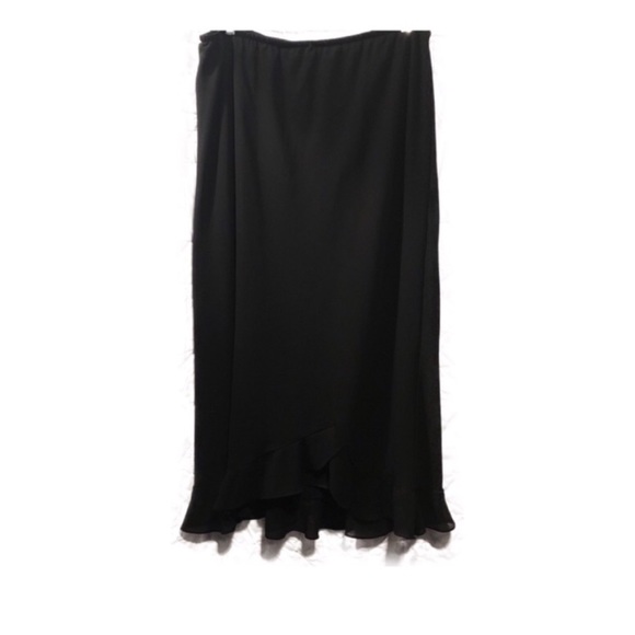 Dressbarn Long Black Black Skirt - Picture 1 of 4